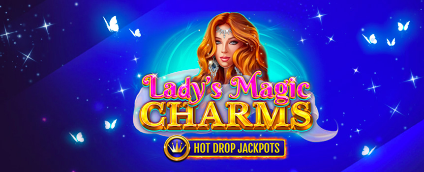 Have a spin on this magical Payline pokie and you’ll instantly be enamored by this gorgeous Auburn Lady’s Magic Charms, plus her huge Prizes and 3 different Hot Drop Jackpots on offer! 