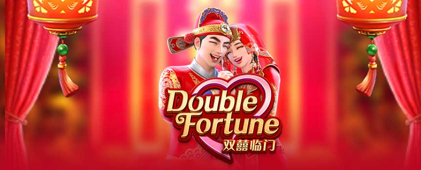 Double Fortune is a 5-reel, 3-row video slot featuring double symbols and Free Spins Feature with two sets of 5 x 3 reels. Whenever a payline win involves one or more double symbols, the winning double symbols will count as two symbols when calculating wins for the current spin! But that’s not all: 3 Scatter symbols appearing anywhere in the main game will trigger the Free Spins Feature with 8 free spins! Experience double happiness and win double affluence with ‘Double Fortune’ now!