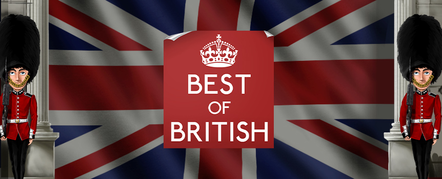 Now you can travel to the heart of England to experience the very Best of British without even leaving the house as this quintessentially English pokie showcases everything Britain has to offer and even has a Union Jack background! 