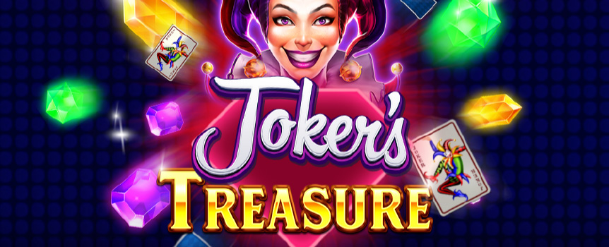 Joker’s Treasure is a classic style 3 Row, 5 Reel, 5 Payline pokie with huge Prizes on offer. Spin the Reels today.